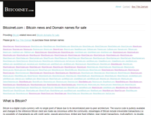 Tablet Screenshot of bitcoinet.com